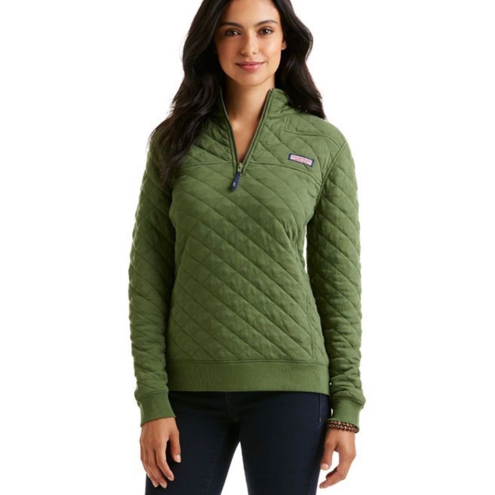 Vineyard Vines Shep 1/4 zip pullover L